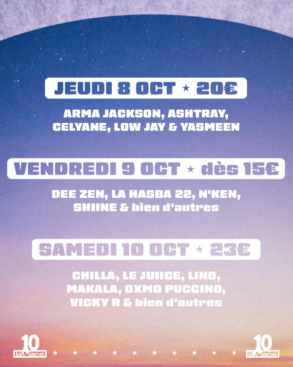 Soirée musicale - 8 octobre 2026 : ARMA JACKSON, ASHTRAY, CELYANE, LOW JAY & YASMEEN