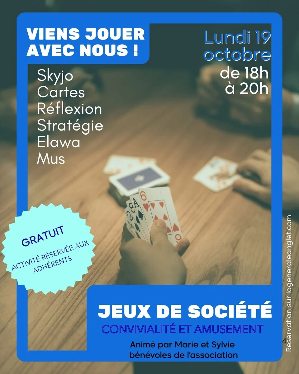 Soirée jeux de société