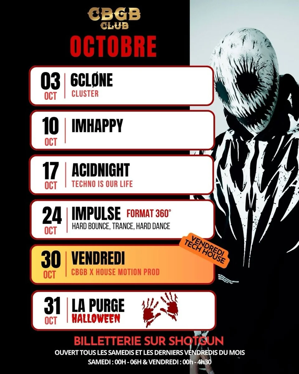 Soirée IMPULSE 360° au CBGB Club