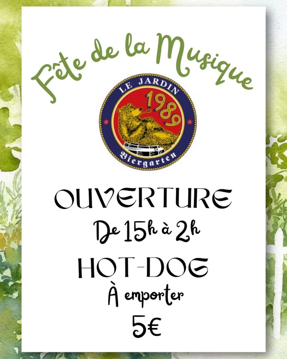 Fête de la Musique au Jardin 1989 (ouverture jusqu’à 2h)