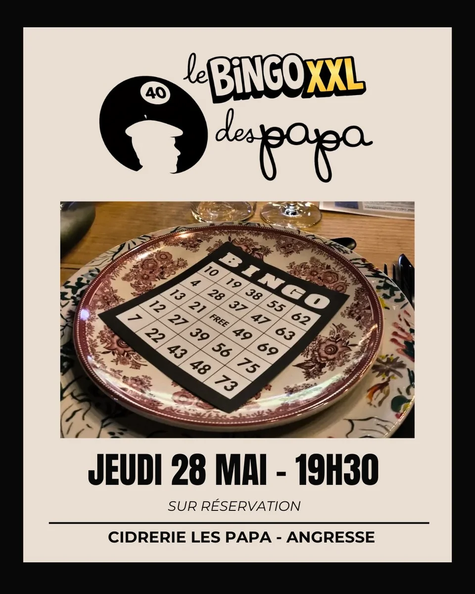 Bingo Mobile XXL à la Cidrerie Les Papa (sur réservation)