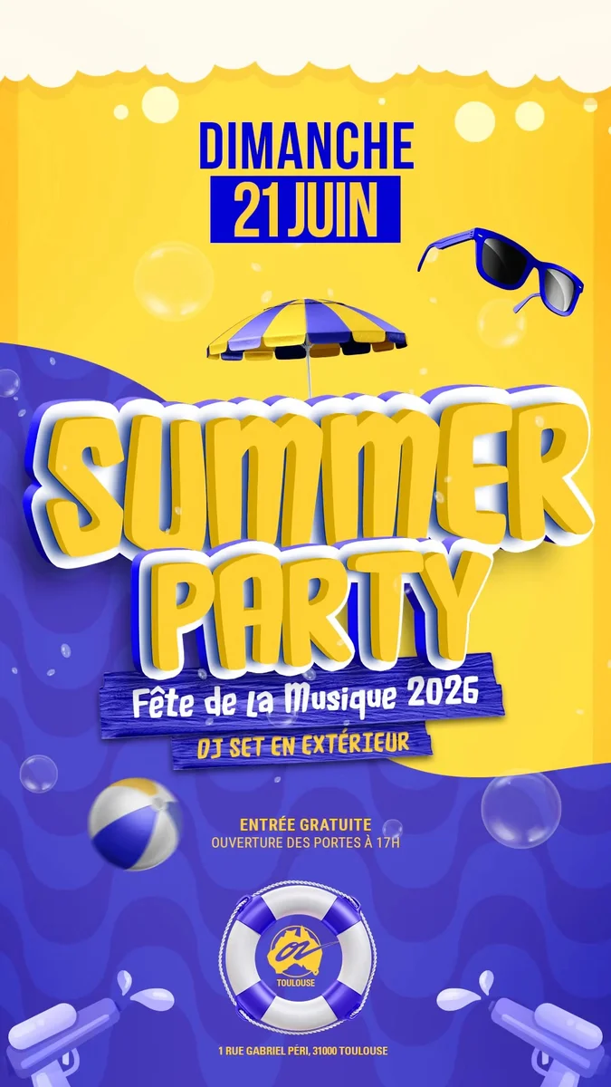 Summer Party — Fête de la Musique 2026 (DJ sets open air + indoor)