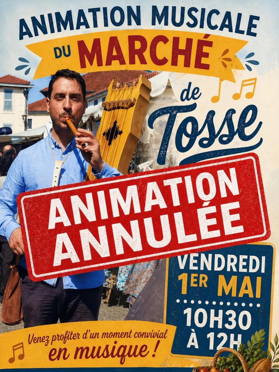 Animation musicale du marché de Tosse