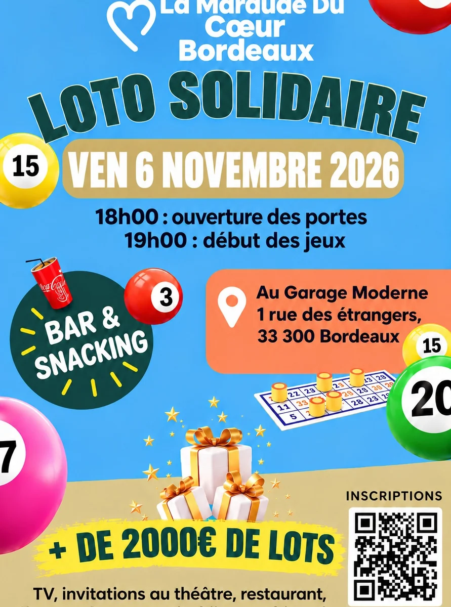 LOTO Solidaire de la Maraude du Cœur Bordeaux