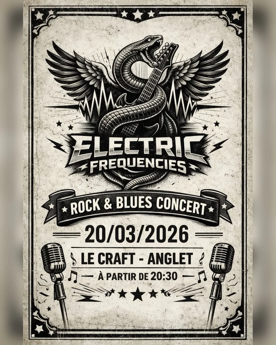 Electric Frequencies en live (rock & blues) au Craft Anglet