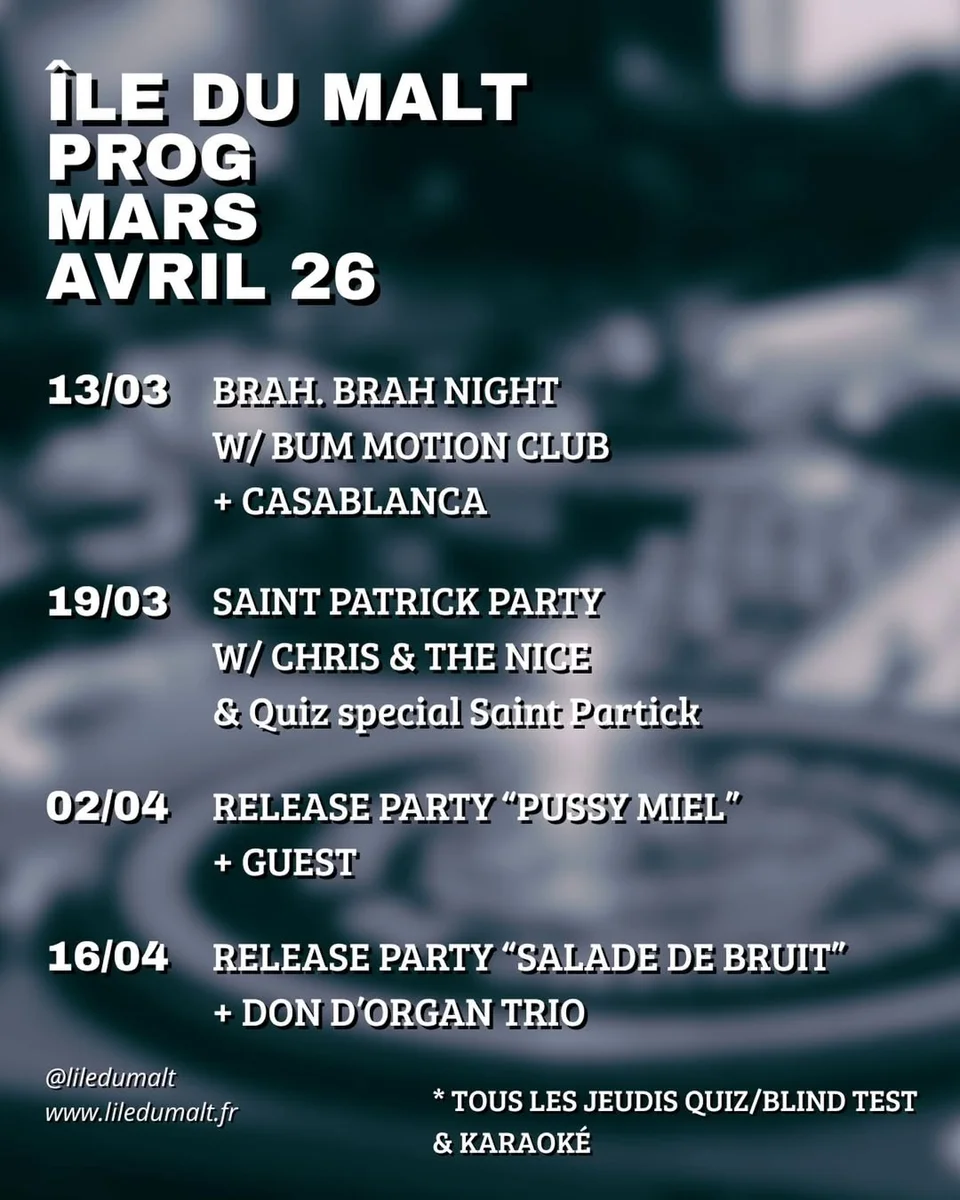 Release party « Pussy Miel » à l’Île du Malt