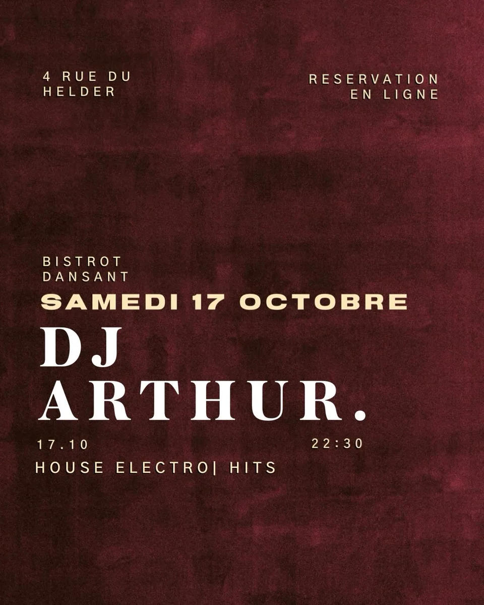 Soirée House Electro avec @justearthur_