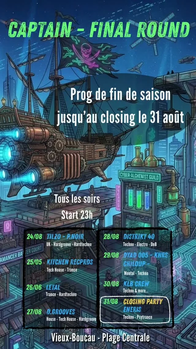 Fiesta de Clausura Eneris - Techno y Psytrance