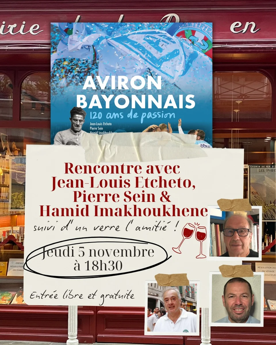 Rencontre littéraire : Aviron Bayonnais, 120 ans de passion
