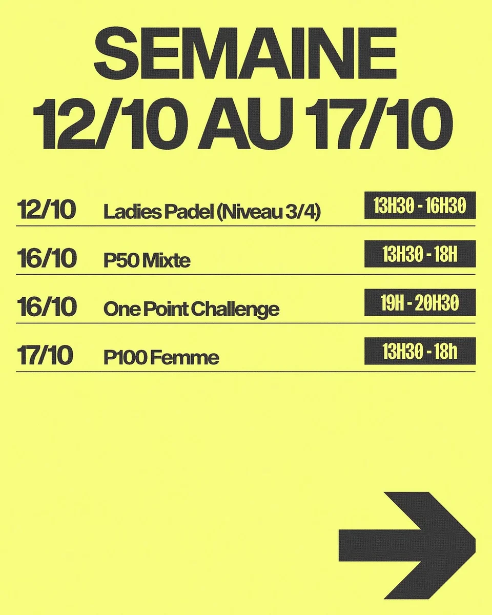 Tournoi P100 Femme