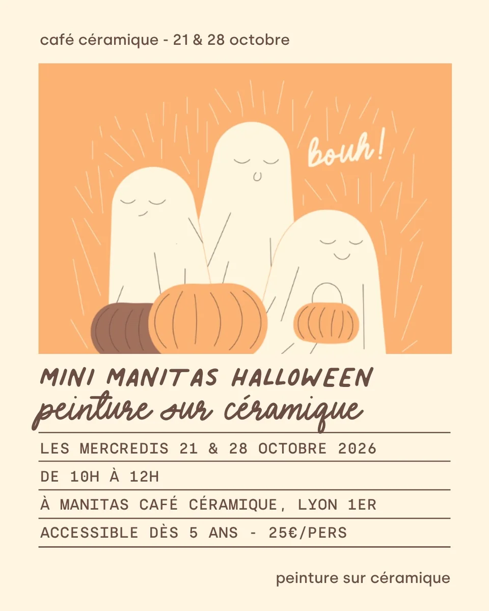 Mini Manitas Halloween - Peinture sur céramique