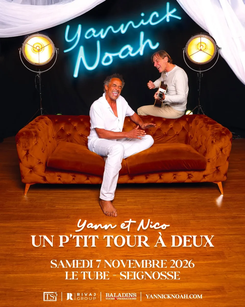 Yannick Noah en concert acoustique « Un p’tit tour à deux » au Tube
