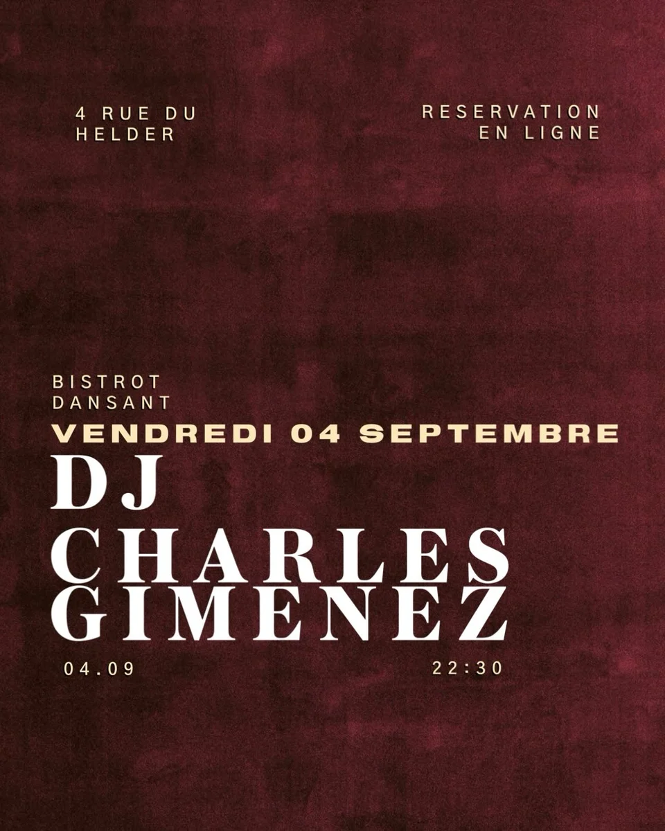 Soirée dansante avec DJ Charles Gimenez