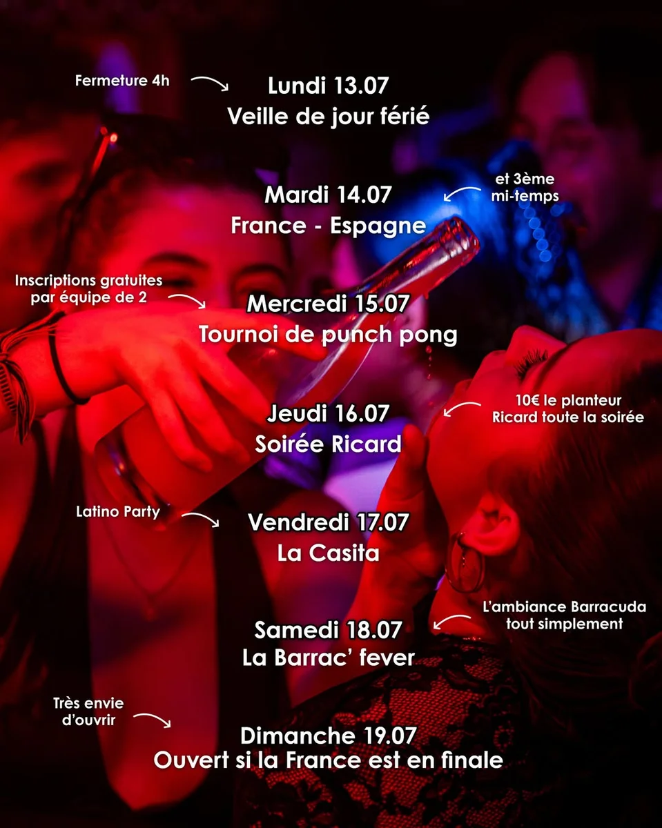 Soirée Ricard : 10€ le planteur toute la soirée au Barracuda