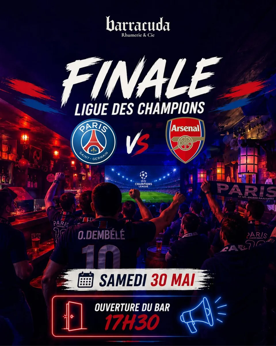 Finale de Ligue des Champions : PSG vs Arsenal au Barracuda