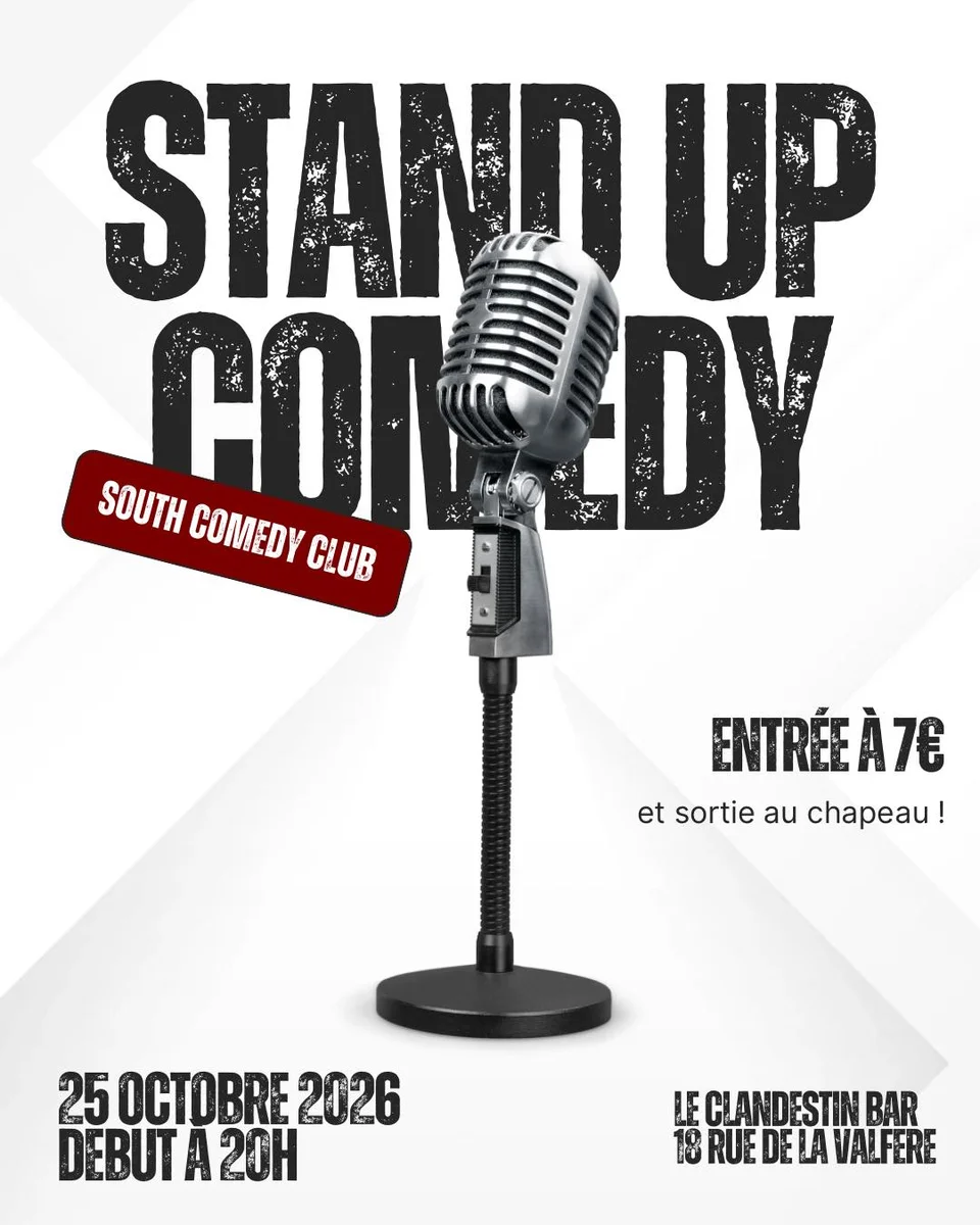 Stand-Up Night by South Comedy Club at Le Clandestin