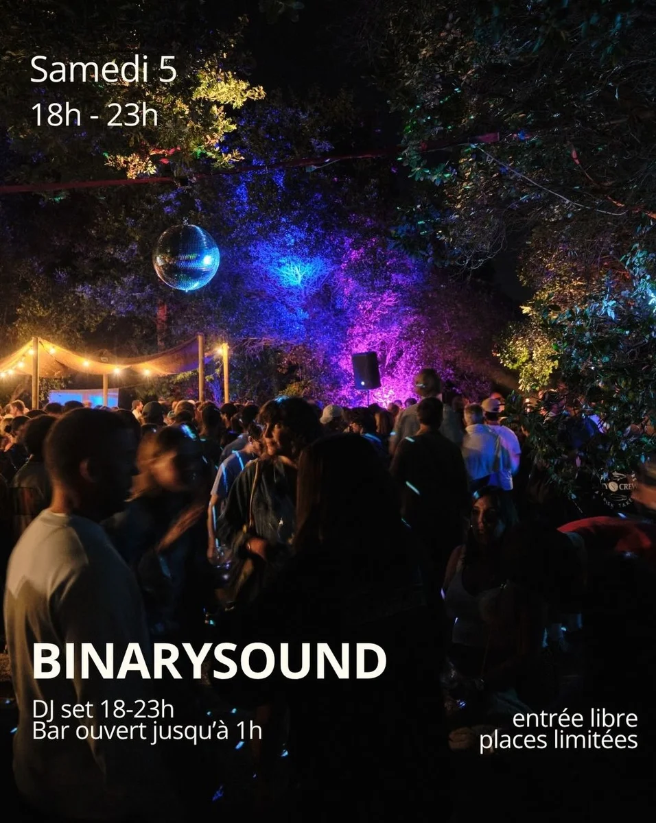 Soirée BINARYSOUND dans les vignes avec entrée libre