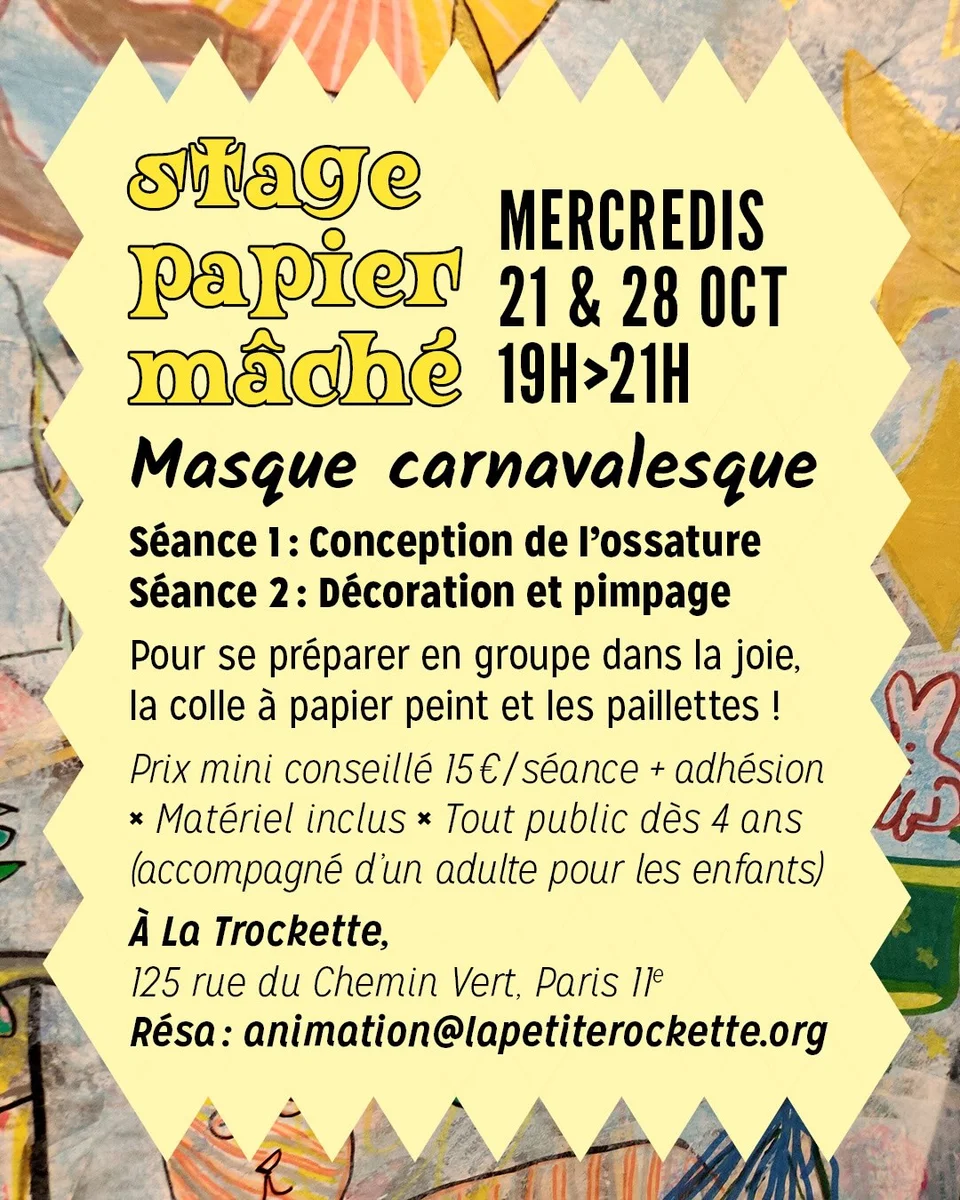 Atelier masque carnalesque - Séance 2 : Décoration et pimpage