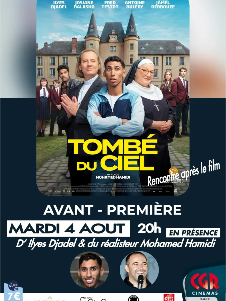 Avant-première du film 'Tombé du ciel' avec Ilyes Djadel et Mohamed Hamidi
