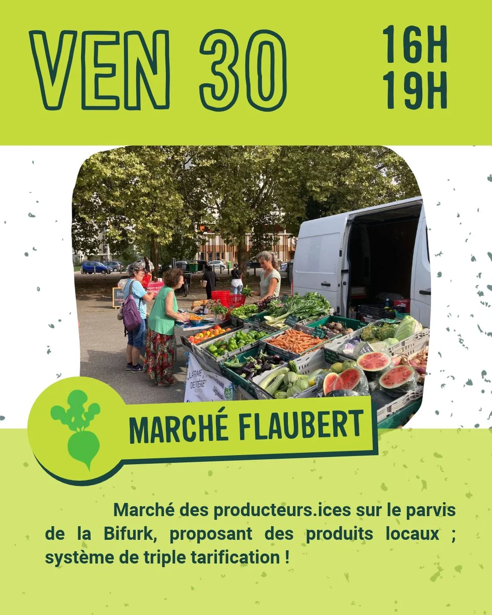 Marché Flauvert : Producteurs locaux