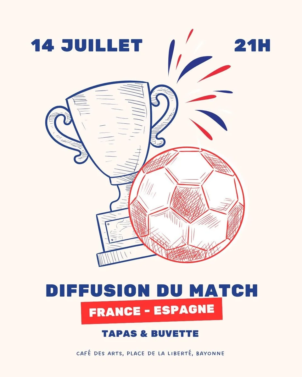 Diffusion du match de football : France vs Espagne